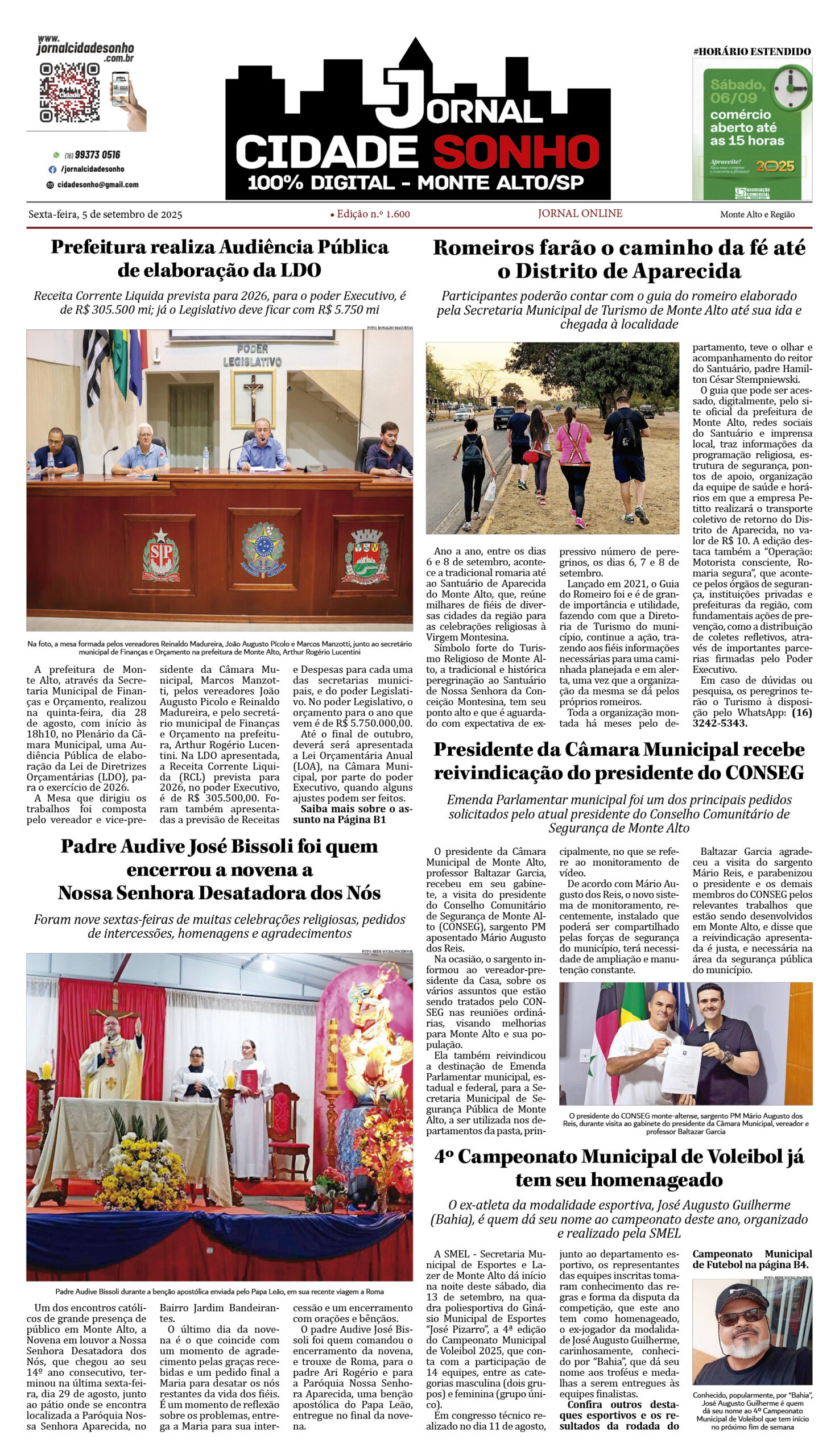 Edição 1.600 de 5 de setembro de 2025