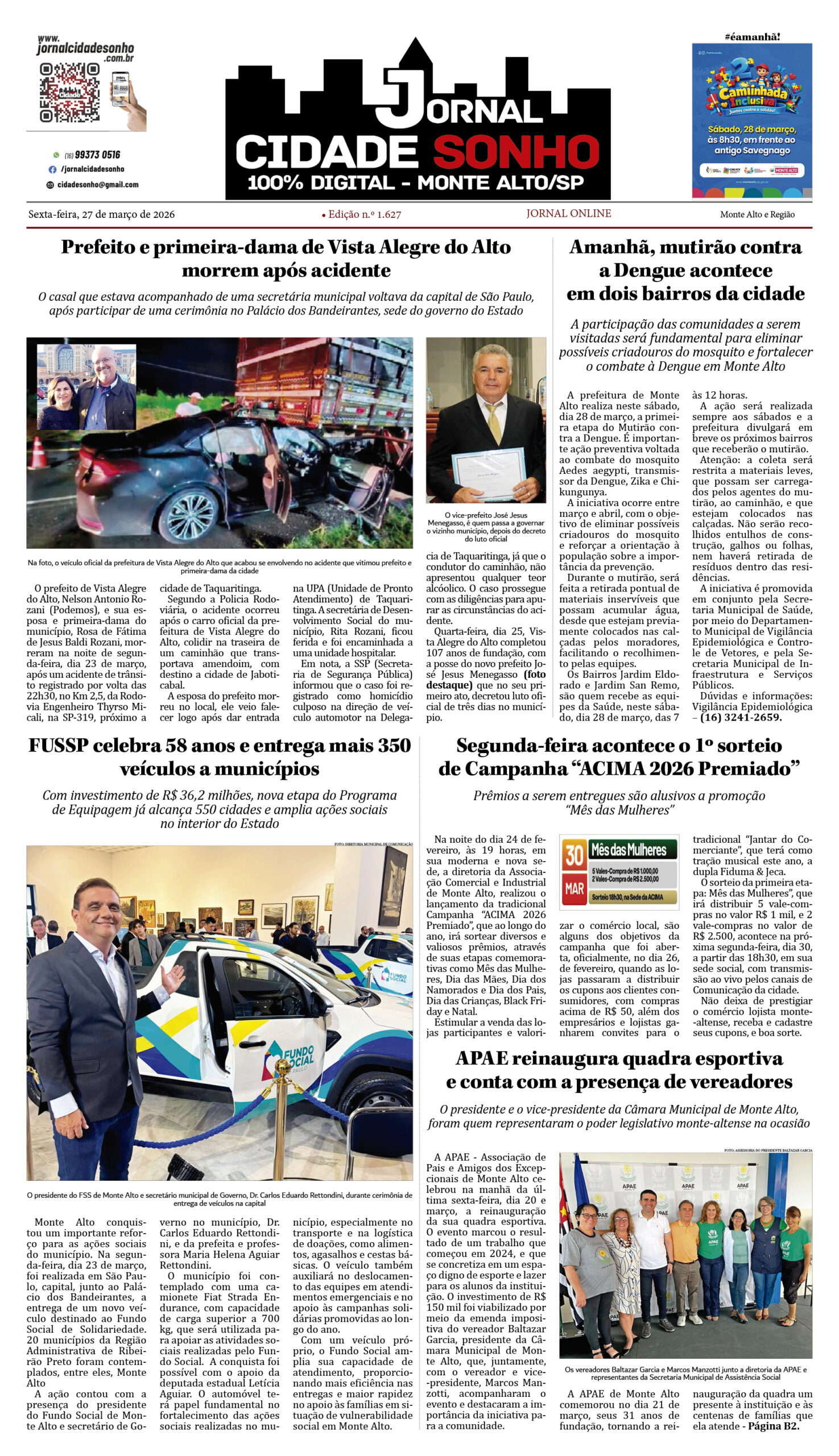 Edição nº 1.627 de 27 de março de 2026