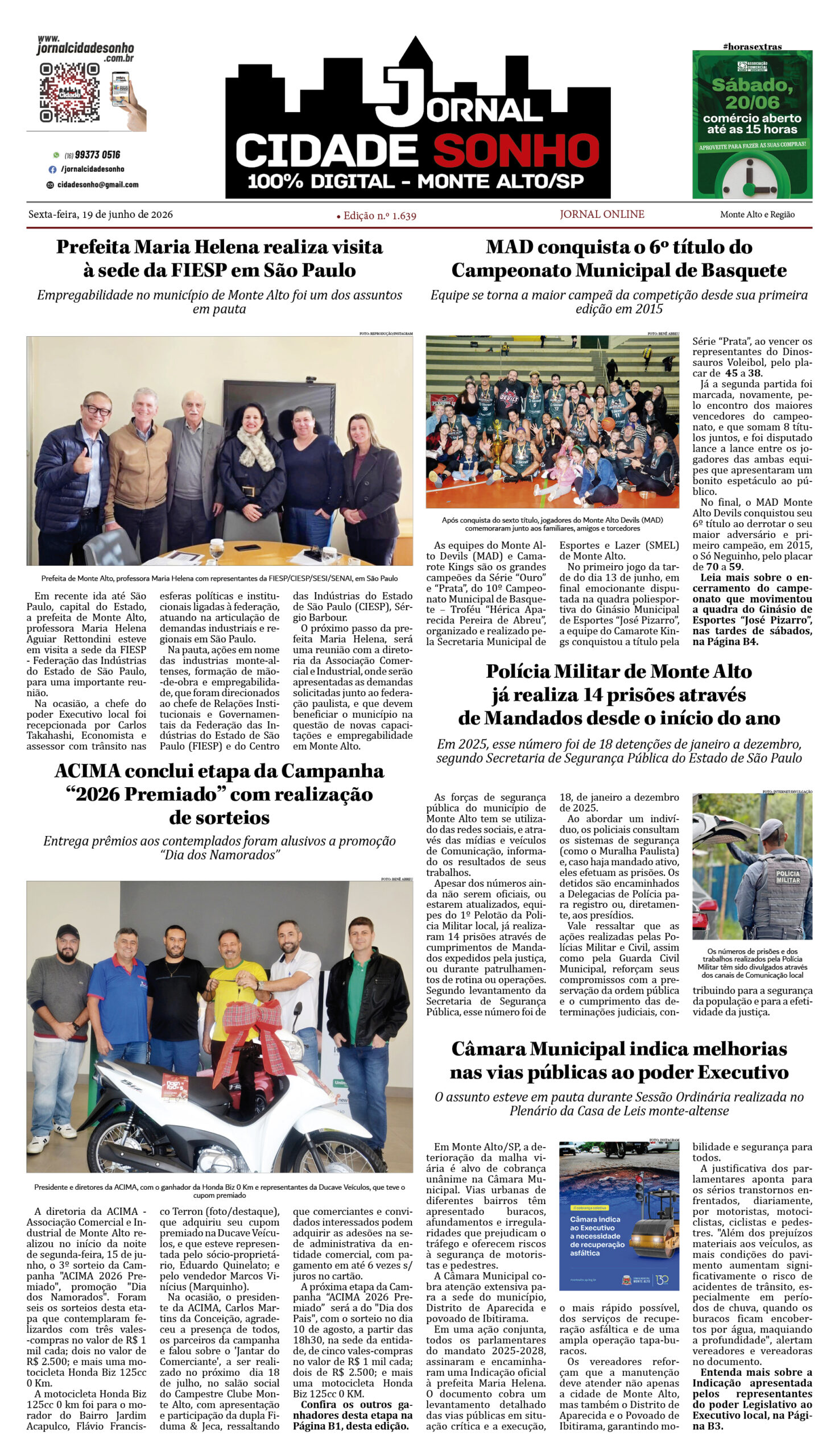 Edição nº 1.639 de 19 de junho de 2026