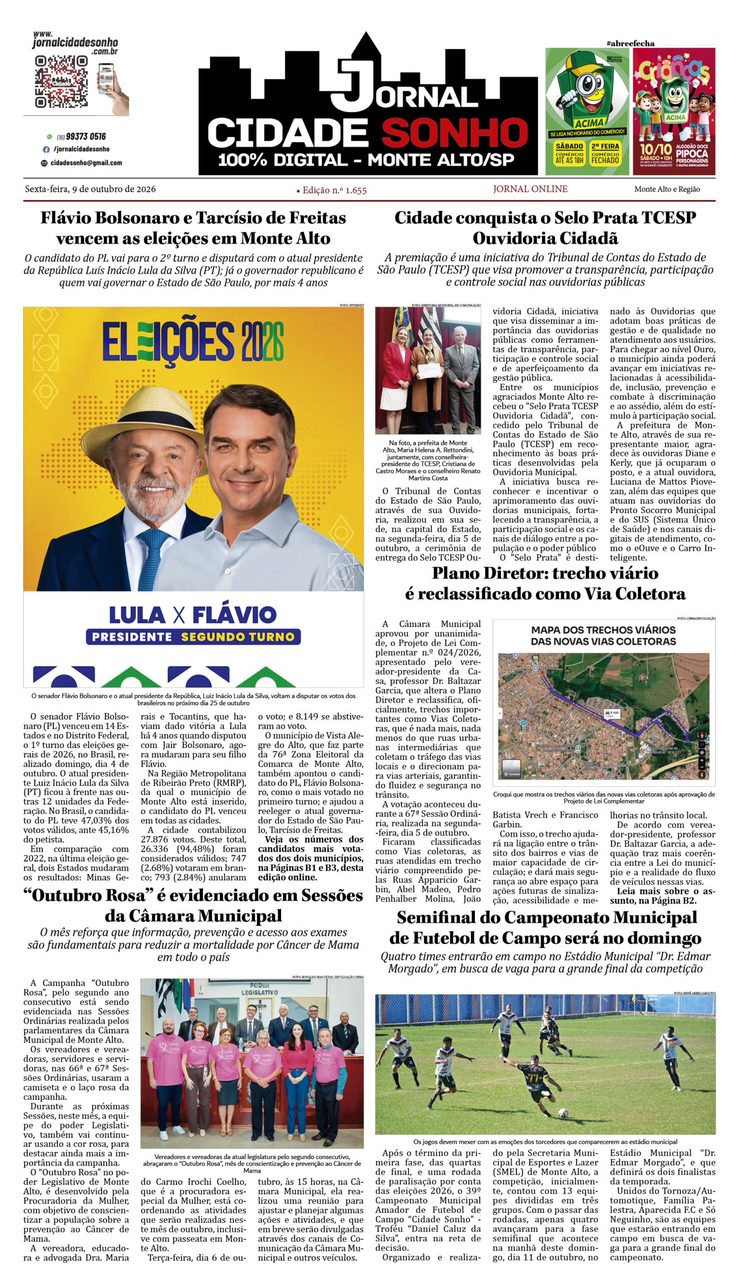 Edição nº 1.655 de 9 de outubro de 2026