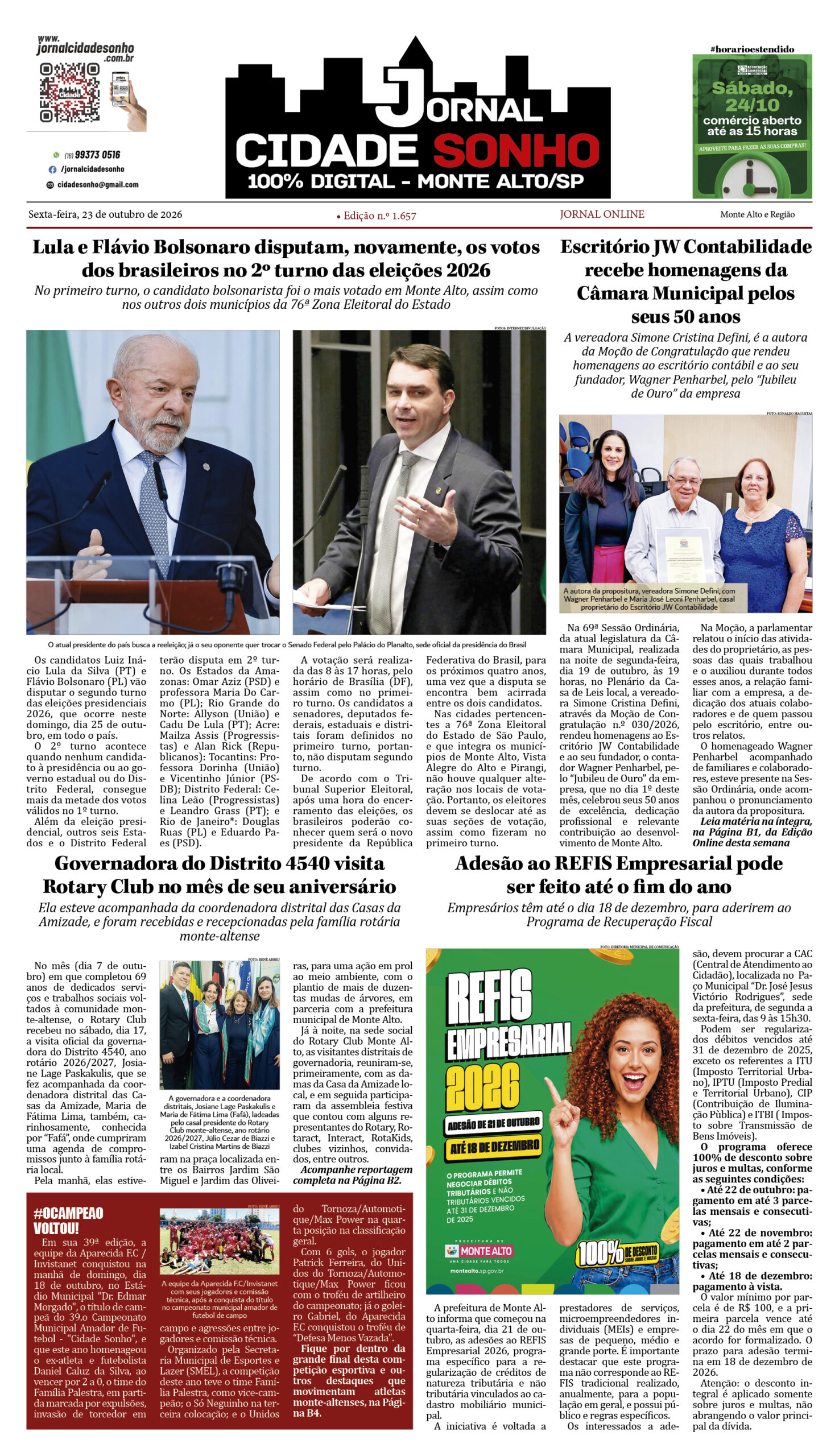 Edição nº 1.657 de 13 outubro de 2026